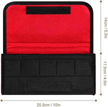 Caixa de transporte de redemoinho preto e branco psicodélico para interruptor de saco de armazenamento de console de jogos portátil com slot de cartão