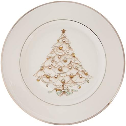 Noritake Palace Christmas Holiday Accent Plate, Platinum