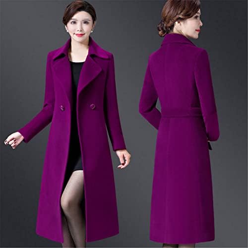 Uioklmjh mulheres casaco de lã outono inverno plus size 5xl