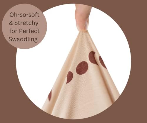 LEYL & ARI BAMBOO SWADDLE Blanket Hat Set | Recebendo cobertores para bebês recém -nascidos | Jersey Swaddle Blain
