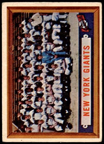 1957 Topps 317 Giants Team New York Giants VG Giants