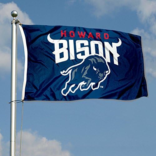 Howard Bison grande e novo logotipo 3x5 bandeira da faculdade