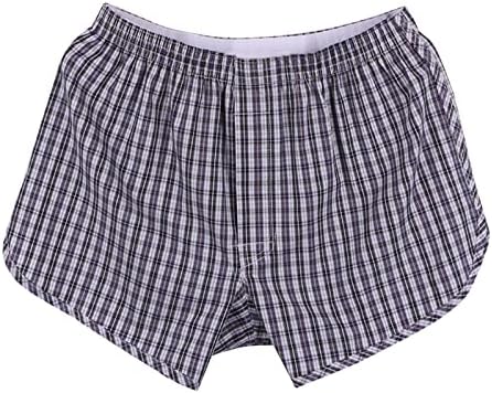 Roupa íntima BMISEGM Homens de algodão masculino Boxer solto shorts médios Chaução de algodão descartável Homens de roupas