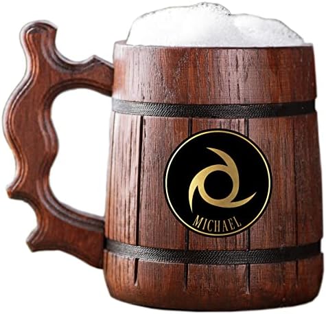 ffxiv ninja caneca tanque de madeira. Presente para jogadores. Beer Stein. Caneca de cerveja de madeira personalizada.