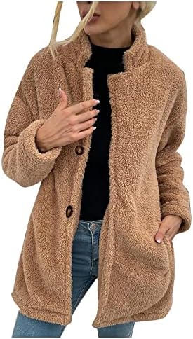 MEBAMOOK Cardigan Sweaters Soft sobretudo moda moda de cor sólida Outwear lã de lã de inverno Cardigan longo