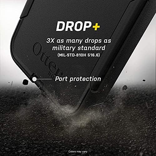 OtterBox Galaxy S21 Ultra 5G Series Case - não se encaixa em tamanhos não -plus ou de plus) - preto, esbelto e resistente, para o bolso, com proteção contra a porta