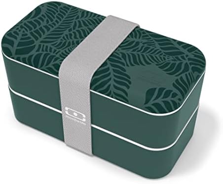MONBENTO - BENTO Caixa MB Original Blush com compartimentos - Lancheira à prova de vazamentos de 2 camadas para almoço
