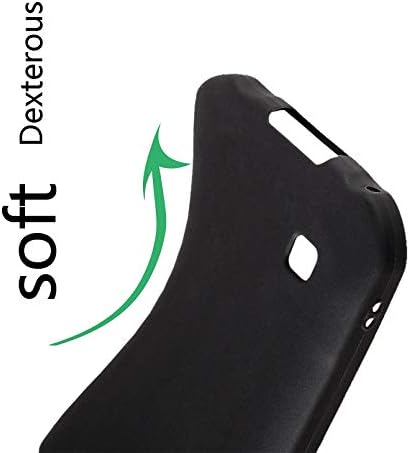Caso para Motorola Moto G Play 2021, com [2 x Filme de proteção contra vidro temperado], Kjyf Black Soft Soft Silicone
