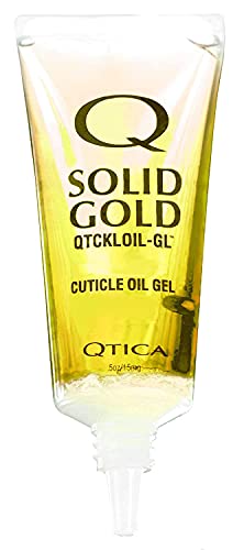 Gel de óleo de cutícula de ouro sólido QTica, 0,5 oz