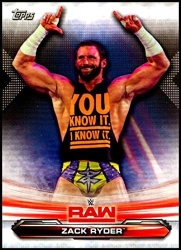 2019 TOPPS WWE RAW 74 Zack Ryder Wrestling Trading Card