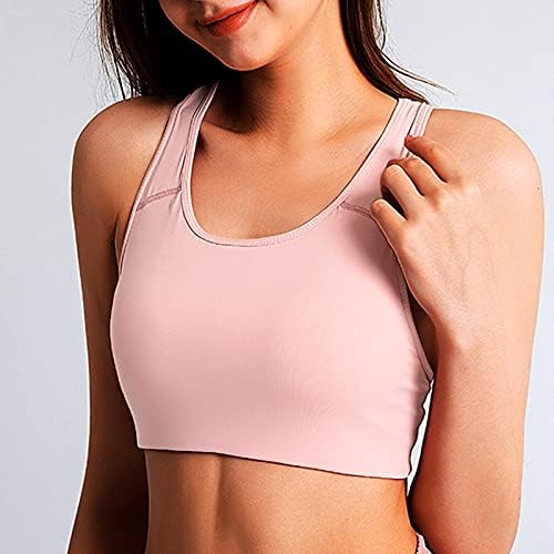 Bra esportivo para mulheres LONGLINE LONGLINE Wirefree Medium Impact Impact Tampo Tampas de ioga Médio suporta fitness yoga top