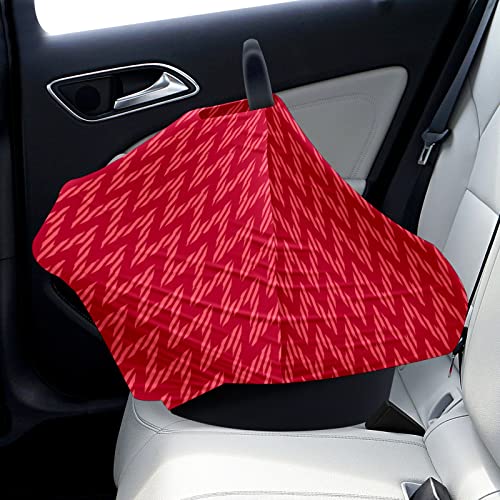 Capas de assento de carro para bebês Chevron vermelho Chevron Pattern Pattern Cober