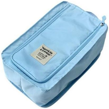 Organizador de viagens Wrapables Cubo de embalagem para bolsa de sapatos, lingerie - azul -céu