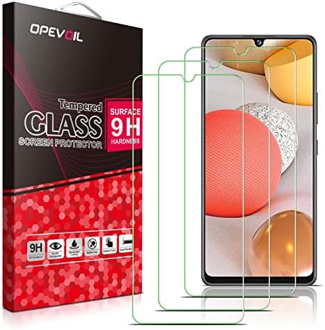 OpevOil [3 pacote] projetado para o protetor de tela de vidro temperado de Galaxy A42 5g Samsung A42, dureza 9H, anti