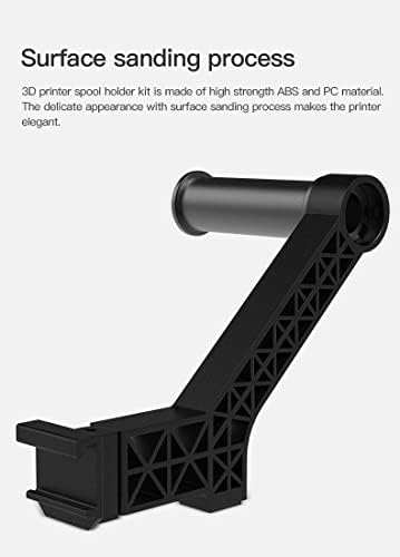 Kit de suporte do bastão do filamento de credos, suporte de montagem do filamento para a impressora 3D Ender 3 v2/s1 ender3 pro/max, ender 5, ender 6, cr-6 se/max, cr-10 max, pla/abs/nylon/madeira/tpu/ Outro material de impressão 3D