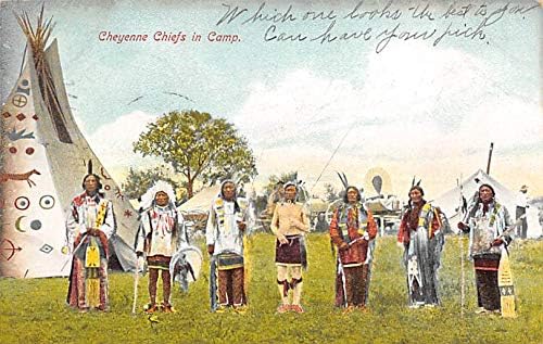 Cheyenne Chiefs Chamberlain, Dakota do Sul SD PostCards
