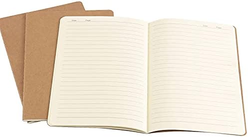 Zoenhou 30 Pack A5 Notebook Journals, 8,3 x 5,5 polegadas de viagem Kraft Notebooks em massa, notebook de papel forrado marrom