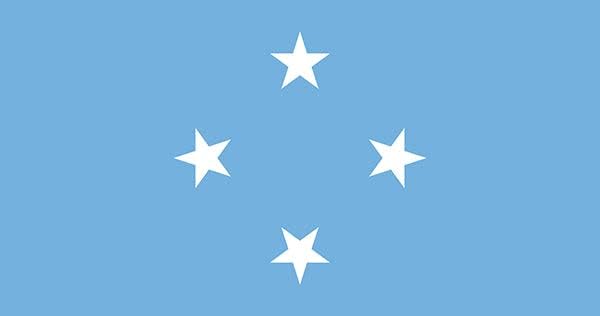 Ímã da bandeira da Micronésia