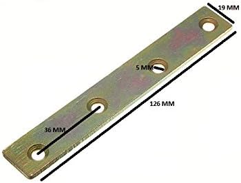 20 x Placas de reparo de maca de conserto de 20 mm de aço yzp de 125 mm