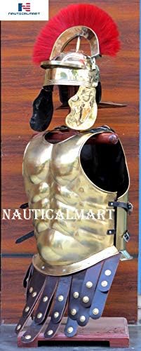 Armadura muscular romana nauticalmart com capacete centurion