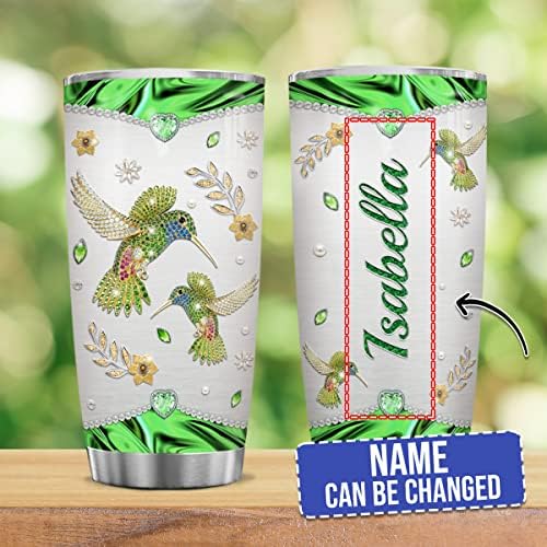 Wassmin Hummingbird Tumbler Personalizado Presente Personalizado Para Mulheres Meninas Mãe Mã