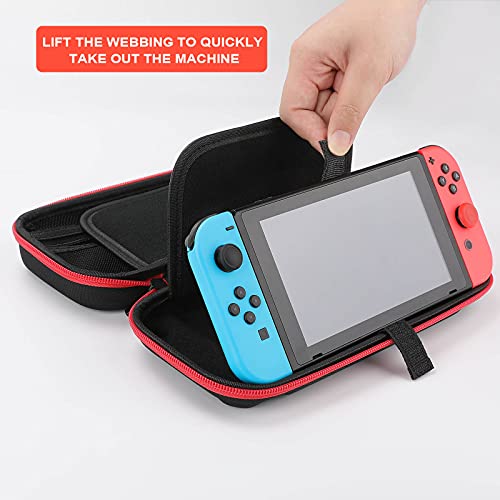 Fitas de conscientização do câncer de mama Caixa de transporte para Nintendo Switch Proteção portátil Bolsa de viagem de bolsa dura