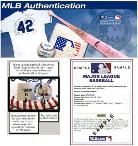 Jogo de Adrian Gonzalez usado beisebol 28/06/13 - Falta vs. Lannan Dodgers EK325638 - MLB Game autografado Bases usadas