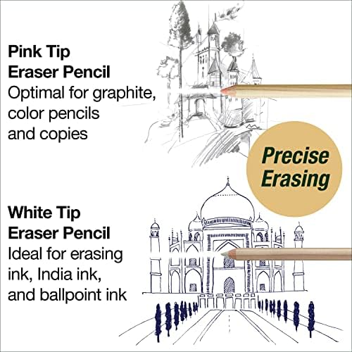 Faber -Castell Sketching and Acessories Conjunto - Lápis de grafite Castell 9000 e lápis de borracha - lápis de arte para desenho