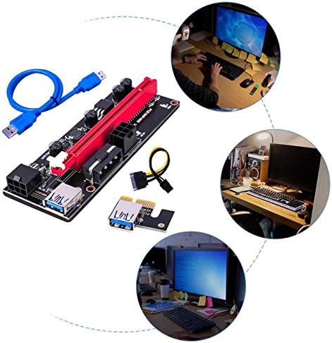 Connectores mais recentes Ver009 USB 3.0 PCI -E RISER VER 009S Express 1x 4x 8x 16x Extender PCIE RISER CARTA Adaptadora