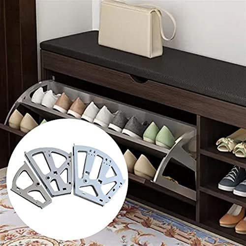 Rtyuie 1 par de móveis de aço inoxidável dobradiças de calçados de gaveta de sapatas de gaveta de calça de gaveta de dobradiça