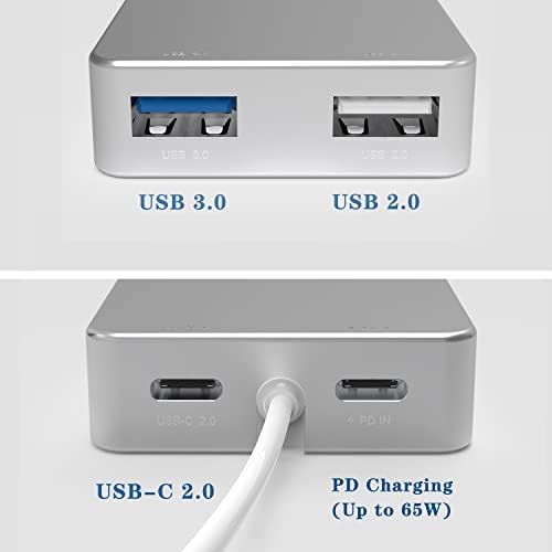 Kabcon iPad Stand com cubo USB/USB C, suporte para tablets Ajuste ajustável para o IPAD Pro Desktop Solder com USB 3.0,