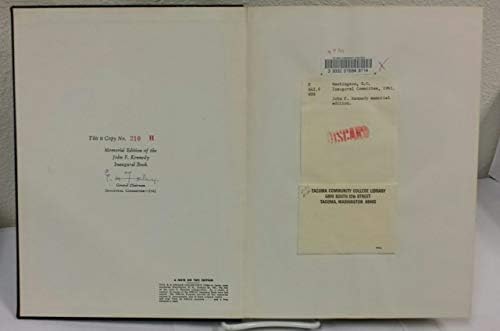 John F. Kennedy Official autêntico 1961 Programa inaugural com envelope !!!
