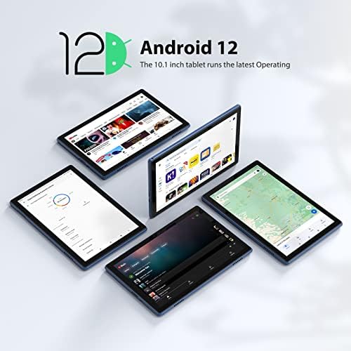 Tablet Yotot 10 polegadas Android 12 comprimidos, 4 GB de RAM, 64 GB ROM 1TB Compróxidos de expansão, Android 12 tablet PC,