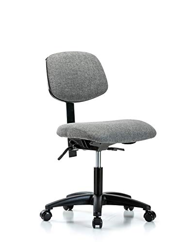 Labtech Seating Lt41470 Base de nylon de cadeira de altura da mesa de tecido, rodízios, cinza