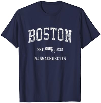 Boston T-shirt Design de esportes vintage Boston Massachusetts Ma