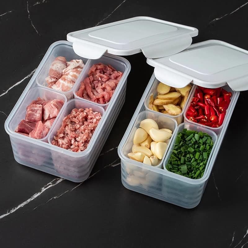 MBBJM Cozinha empilhável Refriger Clear Refrigert Box Holder Fruit Food Freezer Storage Recipador de armazenamento