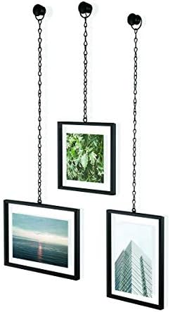 Umbra 311335-040 FOTOCHAIN ​​4X4 e 4X6 FORÇA DE POMA E DECORAÇÃO DE WALL para fotos, preto