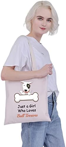 CMNIM Bull Terrier Presentes para Women Bull Terrier Bag apenas uma garota que adora bolsa de Bull Terriers
