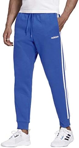 Adidas Men's Essentials 3 stripes cônicos calças algemadas