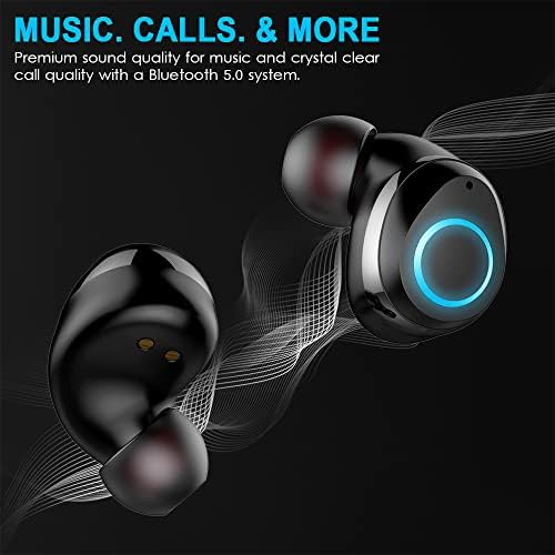 Earbud sem fio, fones de ouvido Bluetooth 5.1 com microfone HD, 2023 mini-ouvido Bluetooth Bass Deep, 30H IP7 Waterproof