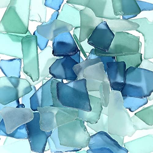 Peças a granel de copo de cobalto de vidro do mar Pascas de maotes de lama do caribe caído de vidro marinho de vidro de vidro