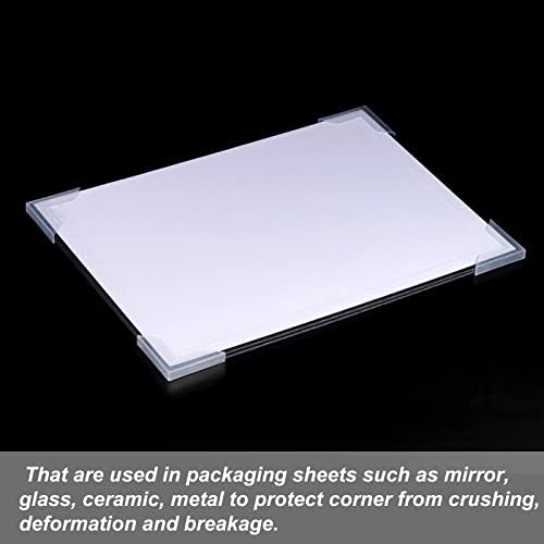 Meccanixity PP Corner Protector L em forma de 45x6mm para cerâmica, vidro, folhas de metal pacote branco de 36