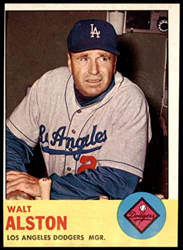 1963 Topps 154 Walter Alston Los Angeles Dodgers VG/Ex Dodgers