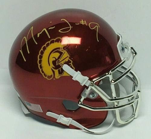 Marqise Lee assinou Chrome USC Trojans Mini -Helmet *Jaguars PSA 8A23404 - Capacetes da faculdade autografada