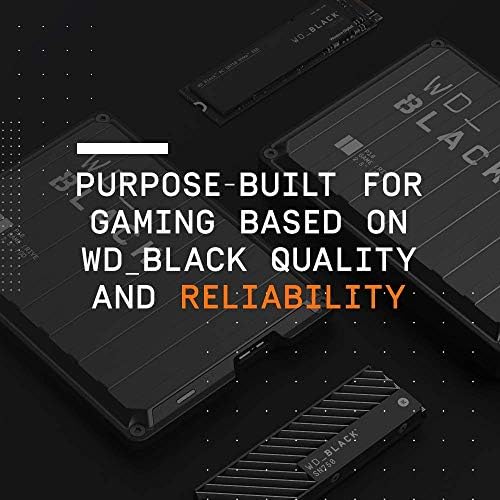 WD_BLACK 8TB D10 Drive de jogo, disco rígido externo portátil Compatível com PlayStation, Xbox, PC e Mac - WDBA3P0080HBK -NESN
