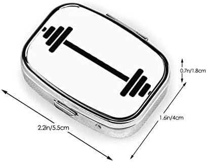 Caixa de comprimidos de barra 2 Compartimento Caso de Pílula de Medicina Organizador Portátil da Pílula para Pocket Travel Medicine