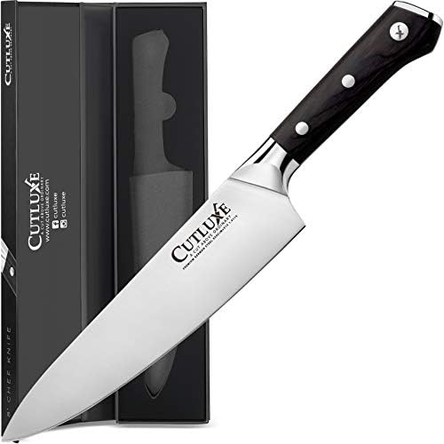 Cutluxe Paling Knife & Chef Knife - Aço alemão de alto carbono forjado - Tang completo e ninhada Sharp - Design de