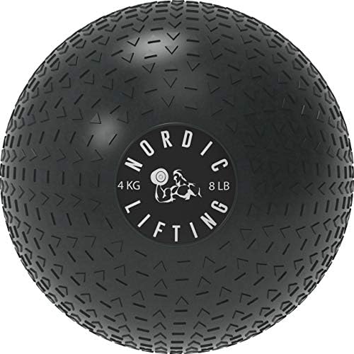 Nordic Lifting Slam Ball 8 lb pacote com bola de parede 30 lb