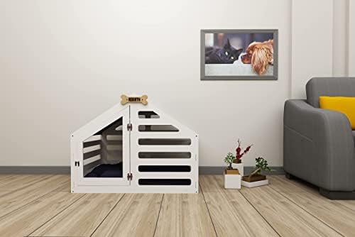 CRATE DE DOG, casa de cachorro moderna, casa de animais de estimação de madeira, cama de cachorro, canil de cachorro, casa de