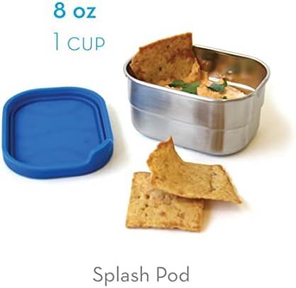 EcolunchBox Splash Box à prova de vazamento à prova de aço inoxidável Bento Box Lunch Recurter com 1 Splash Pod